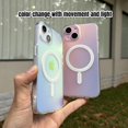 thumbnail image 2 of for iPhone 13 Case/iPhone 14 Case Compatible MagSafe, Cute Glitter Design for Women and Girls, Anti-Yellow Hard PC Protective Luxury Shockproof Bumper Phone Case for iPhone 13/14,Holographic, 2 of 6