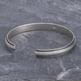 thumbnail image 2 of NOVICA Handmade Artisan Crafted Sterling Silver Cuff Bracelet Thailand Hill Tribe [6.25 in L (end to End) x 0.3 in W] 'Feather Flow', 2 of 8