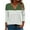 Green, variant on Kaemgyyd Womens Tops Fall Trendy V Neck 3/4 Length Sleeve T-Shirt Casual Loose Color Block Tunic Blouse