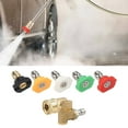thumbnail image 3 of SPRING 1/4" Quick Connect Swivel Adjustable Adapter Nozzle High Pressure Car Washers Quick Connect Set High Power Kit, 3 of 9