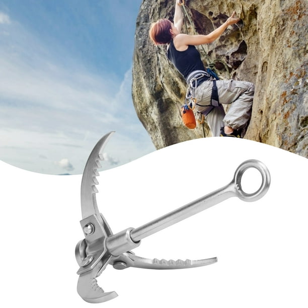 V GEBY Grappling Hook, Stainless Steel Folding Grappling Hook Survival Tool For Rock Climbing