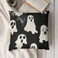 thumbnail image 3 of SHANXI Halloween Happy Halloween Black Happy Halloween Sofa Bed Outdoor Car ation 24x24in, 3 of 5