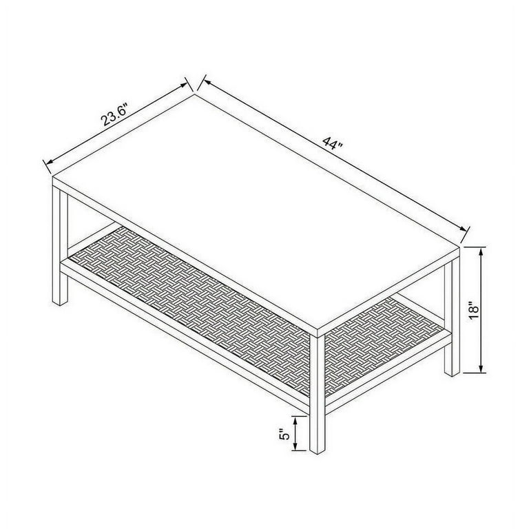 Threshold steel gray coffee cheap table