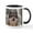 White/Black Inside, variant on CafePress - Wolf In Woods Mug - 11 oz Ceramic Mug - Novelty Coffee Tea Cup