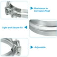 thumbnail image 5 of Uxcell Duct Clamp, 6"(150mm) V-shape Clamp Zinc Plated Iron Pipe Clamp for Ventilation Ducting Chimney Pipe, 5 of 6