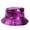 Purple, variant on SWSMCLT Women's Fedora Fashion Fall Foldable Disco Basic Casual Winter Metallic Cap Summer Fishing Bucket Shiny Dance Homburg Hat Golden One Size