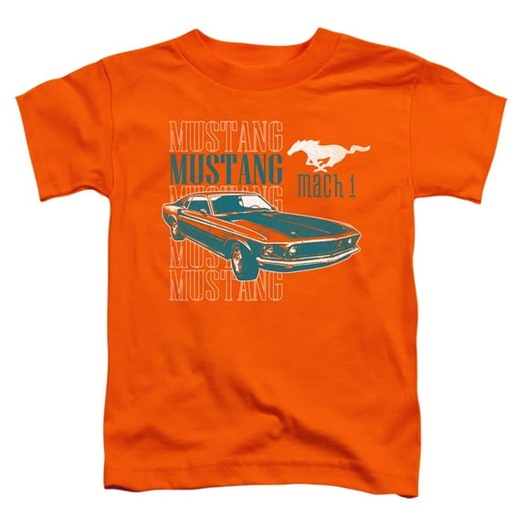 Ford Mustang Mach 1 Repeat S/S Toddler T-Shirt Orange
