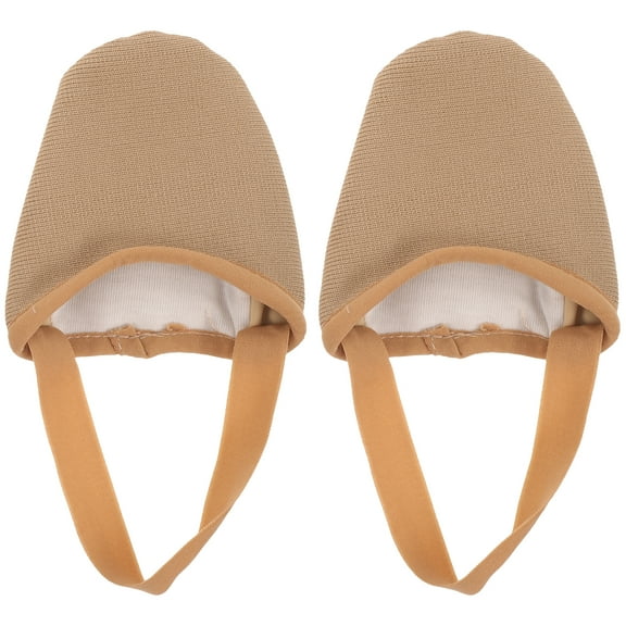 FOMIYES 1 Pair Dancers Toe Pads Protector Dance Forefoot Pads Ballet Dancers Toe Pads Half Socks