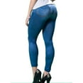 thumbnail image 2 of Uccdo Women's Denim Pants with Pocket Fitness Leggings Jeans Black/Blue, 2 of 2