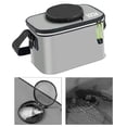 thumbnail image 1 of Cubo de pesca portátil con correa, plegable, resistente, de gran capacidad, organizador de almacenamiento, contenedor de peces para acampar al Gris, 1 of 8