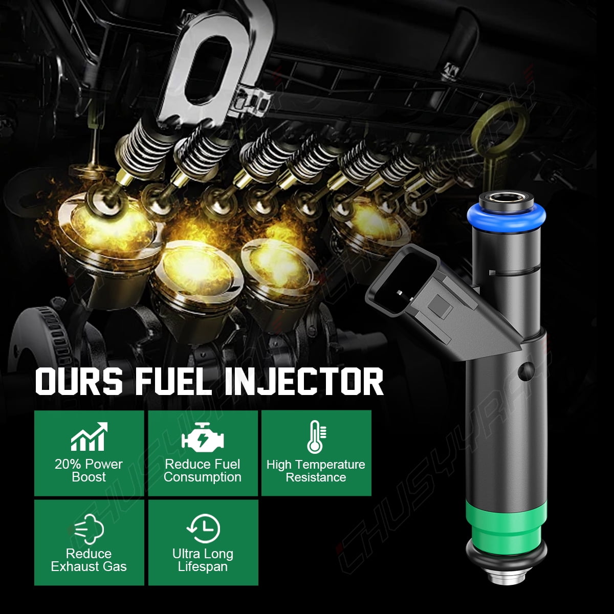 8Pcs Fuel Injector for 2004-2008 Dodge Ram 1500 2500 3500 2004-2009 Durango 5.7L