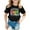 Black, variant on LILIYA Kid Girls First Day Of School Shirt Kindergarten Here I Come Trendy Girl Short Sleeve Cotton T-Shirt Summer Clothes