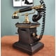 thumbnail image 4 of Teléfono antiguo con manivela rotativa con cable Retro-Teléfonos decorativos vintage, negro, 4 of 5