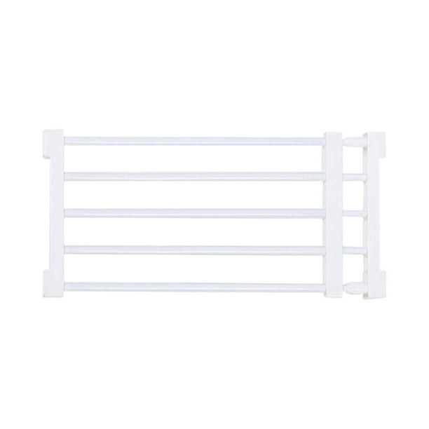Valla para mascotas jinwen Puerta retráctil extensible 56 a 100 cm x 36 cm blanco