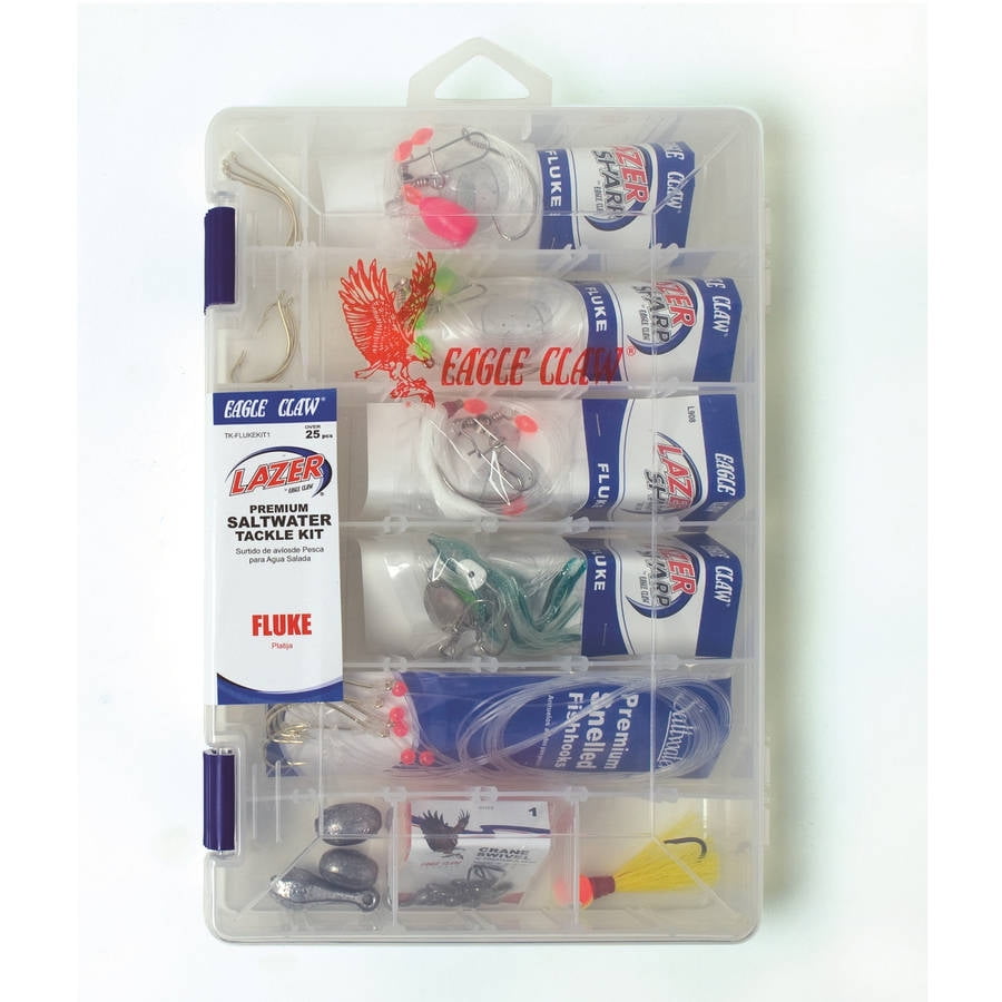 Eagle Claw 12Fluke Saltwater Tackle Kit
