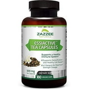 Zazzee Essiac Tea, 180 Veggie Capsules, 500 mg per Capsule, Potent 4:1 Extract, Vegan, Non-GMO and All-Natural, Rene Caisse's Original Formula?