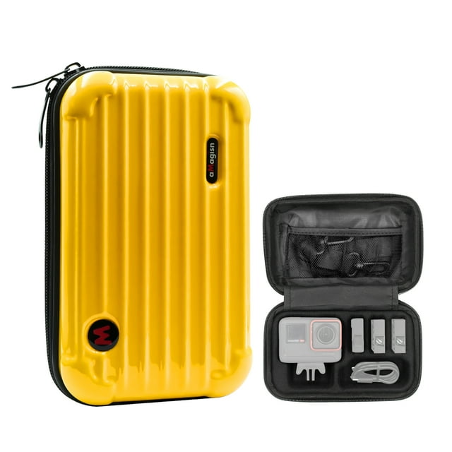 aMagisn AC03 Sports Camera Case Portable Storage Bag for Camera with Semi-open Design Detachable Interior Organizer Camera Protective Bag with Straps Compatible with Insta 360 Ace