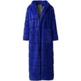 thumbnail image 3 of Whlbf Winter Coats for Women Plus Size,Womens Faux-Fur Long Sleeve Waistcoat Body Solid Color Hooded Long Jacket Coat Outwear, 3 of 6