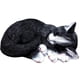 thumbnail image 1 of Estatua de jardín, escultura de chat, figura de resina, figura de resina decorativa para interiores. Negro, 1 of 7