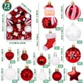 thumbnail image 2 of PayUSD 72PCS Christmas Ornaments Balls for Xmas Christmas Tree Shatterproof Christmas Decorations Hanging Ball Set for Holiday Wedding Party Indoor Outdoor, 2 of 9