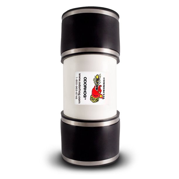 OdorHog Vent Stack Pipe Filter, PVC Inline Model Removes Outdoor