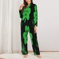 thumbnail image 2 of Sikiie St Patrick's day Print Pajamas for Women Set, Womens Pajama Sets, Lounge Sets for Women, 2pjs for Women-Large, 2 of 7