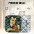 thumbnail image 2 of 4 Pack Pot Holders,Kitchen Essential, Potholder Set,Fox In A Greenery Filled Decorative Illustration, 2 of 6