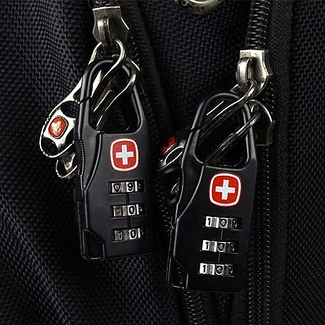 Candado de bloqueo de número de código de combinación segura de aleación para mochila con cremallera de equipaje Ndcxsfigh Nuevos Originales