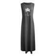 thumbnail image 3 of Vestidos Casuales Para Mujer 派对 Sun Sand Coconut Tree Vestido Mini Sin Mangas Casual Sin Mangas Verano Playa Mujeres Entrenamiento Mini Vestido, 3 of 3