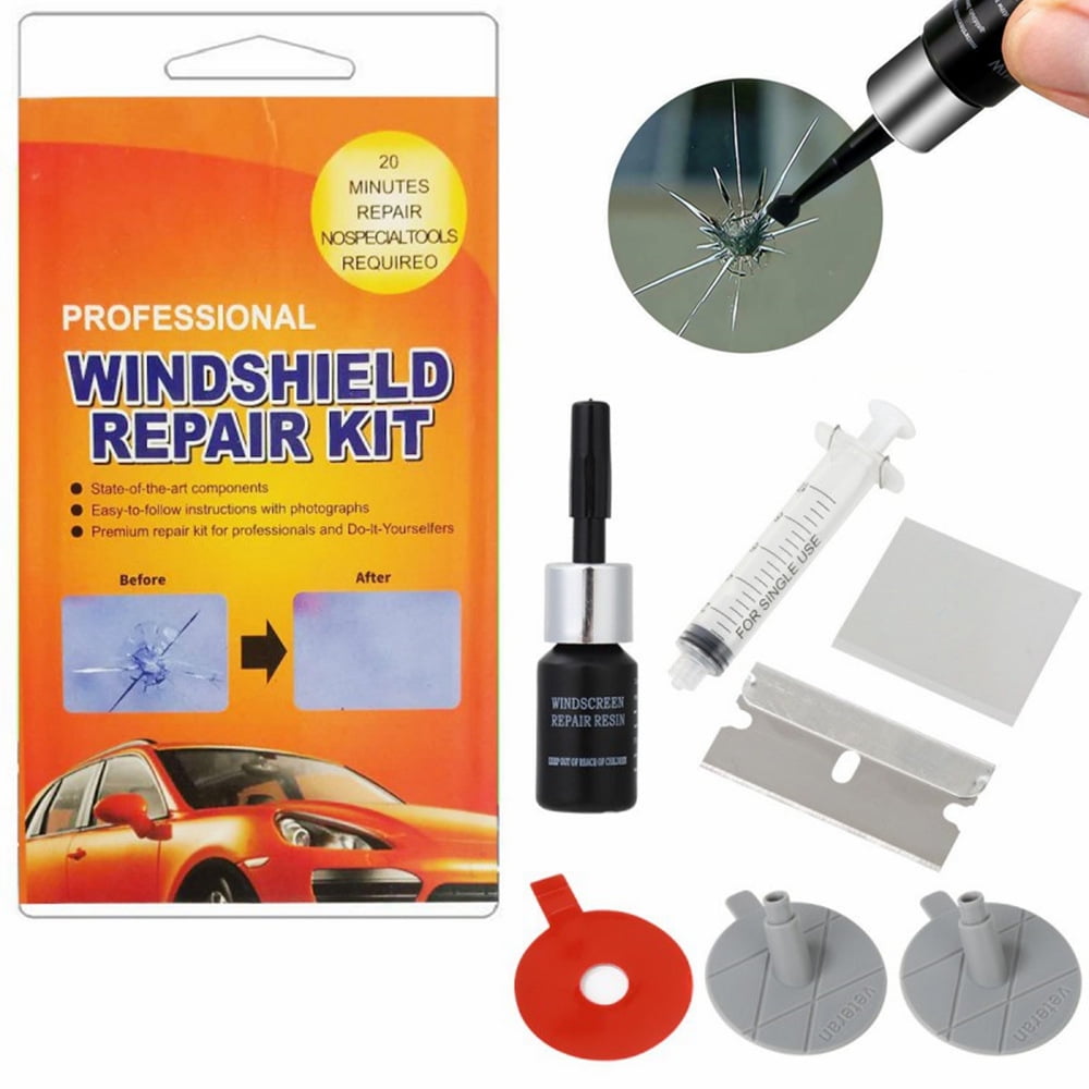 0.1 Oz Car Windshield Crack Repair Kit, Car Window Glass Scratch Repair Agent, Fix Auto Glass