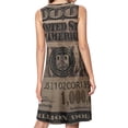 thumbnail image 2 of 1 million dollar bill Spring Summer Dresses for Women Fashion T-shirt Dress Casual Sleeveless Loose Sundress with Pockets, 2 of 5