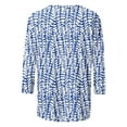 thumbnail image 5 of Hauts d'Automne pour Femmes, T-Shirt Mode pour Femme à Col Rond à Manches 3/4, Blouse Imprimée, Chandail, Hauts d'Automne pour Femmes, Cadeaux pour Femmes, 5 of 5