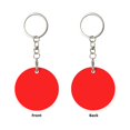 thumbnail image 2 of Naloa Red Print Round Keychain Keychain Key Ring, Key Tag, Key Chain Bulk for Gift Accessories (Round), 2 of 7