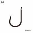 thumbnail image 6 of Sijiali 121Pcs/Set Strong Carbon Steel Assorted Size Fishhook Fishing Hooks Tackle Tool, 6 of 10