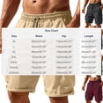 thumbnail image 4 of Fengqque Men's Cargo Shorts Plus Size Elastic Drawstring Relaxed Fit Outdoor Work Shorts with Pockets Wine XXL(XXL), 4 of 6
