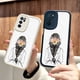 thumbnail image 1 of "Mejora el estilo de tu iPhone con una funda para teléfono plateada de doble capa mate con gráficos vibrantes", 1 of 4