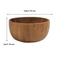 thumbnail image 3 of Wooden Bowl 1pc Individual Bowls For Fruits And Cereal Hollowed Out Solid Wooden Bowl Rice Bowl Soup Bowl Bowl Wooden Tableware 6x10cm/2.36x3.94inch Loaf Pans for Baking Crisper Tray Cookie Sheet Tray, 3 of 4