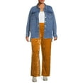 thumbnail image 2 of Terra & Sky Women's Plus Size Denim Shirt Jacket, 2 of 5