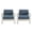 Silver+khaki (Blue), variant on GDF Studio Jensen Outdoor Patio Club Chairs with Beige Cushions, Set of 2