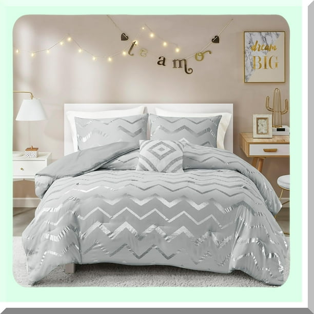 Girls gray bedding 2025