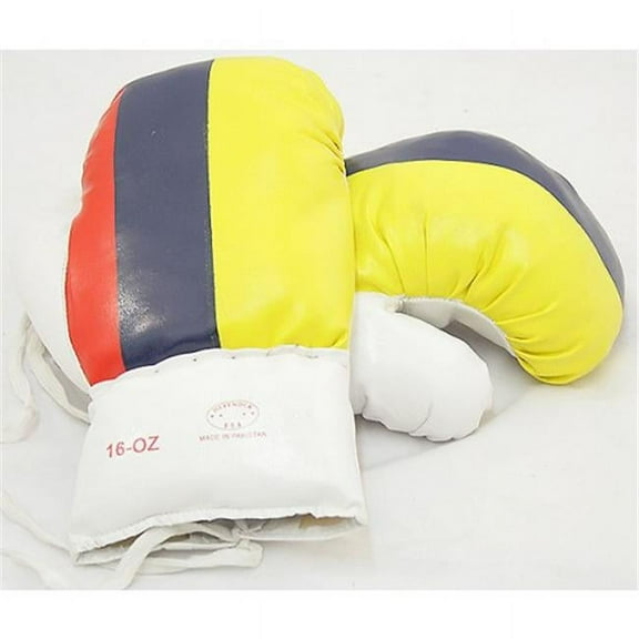 16-ounce Colombian Flag Boxing Gloves