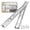 Silver-8 Inch-10, variant on 1 Pair Full Extension Ball Bearing Drawer Slides 8 10 12 14 16 18 20 22 24 Inch 100 Lb Load Capacity Side Mount File Cabinet Rails Dresser Metal Runner Trash Can Kitchen (24 )