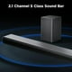 thumbnail image 3 of Barra de sonido TCL S55H S Class de 2.1 canales con Dolby Atmos, DTS Virtual:X, subwoofer inalámbrico, transmisión de música por Bluetooth y calibración automática de la habitación, 3 of 5