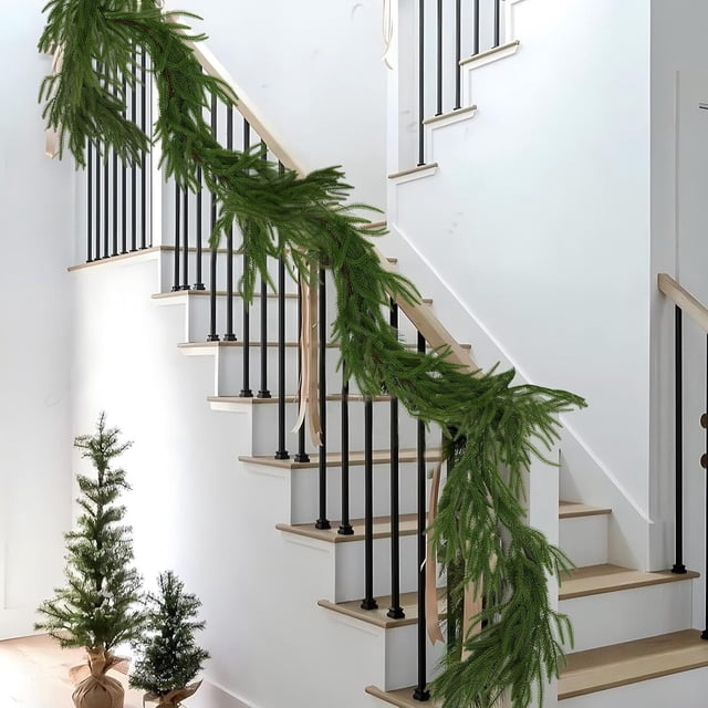 Meitianfacai Simulation Green Plant Needle Rattan 2 Meters Encrypted Plastic Christmas Decoration Vines Layout Christmas Needle Rattan