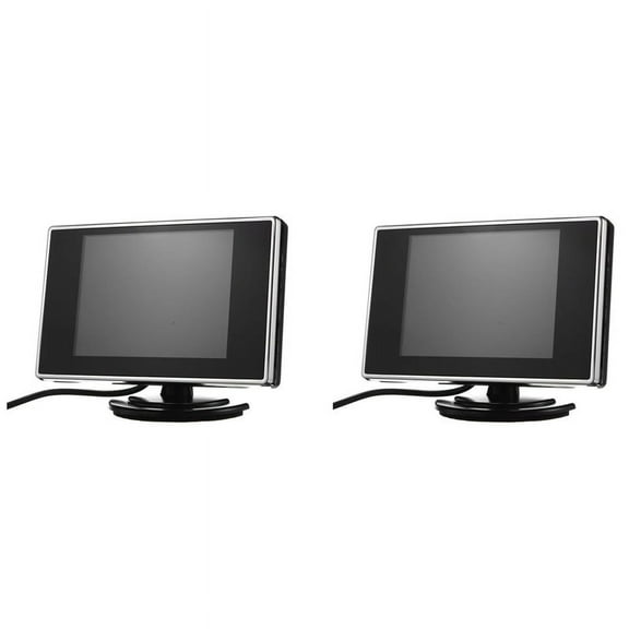 2 Set 3.5 Inch Car Monitor Monitor Reversing Monitor Two-Way Video Car Accessories
