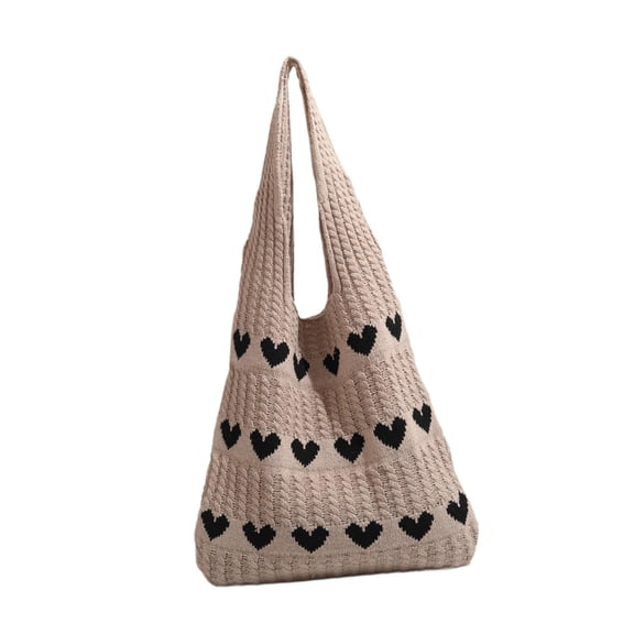 amagogo Crochet Bag for Women Beach Pouch Lightweight Top Handle for Party Travel Picnic