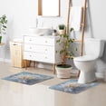 thumbnail image 7 of 2 Piece Bath Mat Set with U-Shaped Toilet Mat and Rectangle Bath Rugs Non Slip Machine Washable Bathroom Mats Large Flower in Full Bloom, 7 of 7