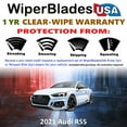 thumbnail image 2 of 2021 Audi RS5 Beam Wiper Blades Wipers w/1yr Warranty (Set of 2) (WiperBladesUSA), 2 of 5