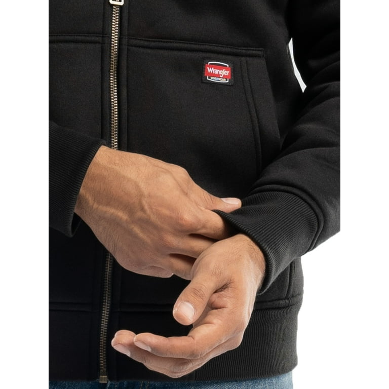 Wrangler Workwear Men's Full-Zip Fleece Hooded Work Jacket Wrangler Workwear Men's Full-Zip Fleece Hooded Work Jacket