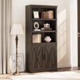 thumbnail image 2 of 1 Pb, Mdf Retro Bookcase With 2 Doors, 2 of 9